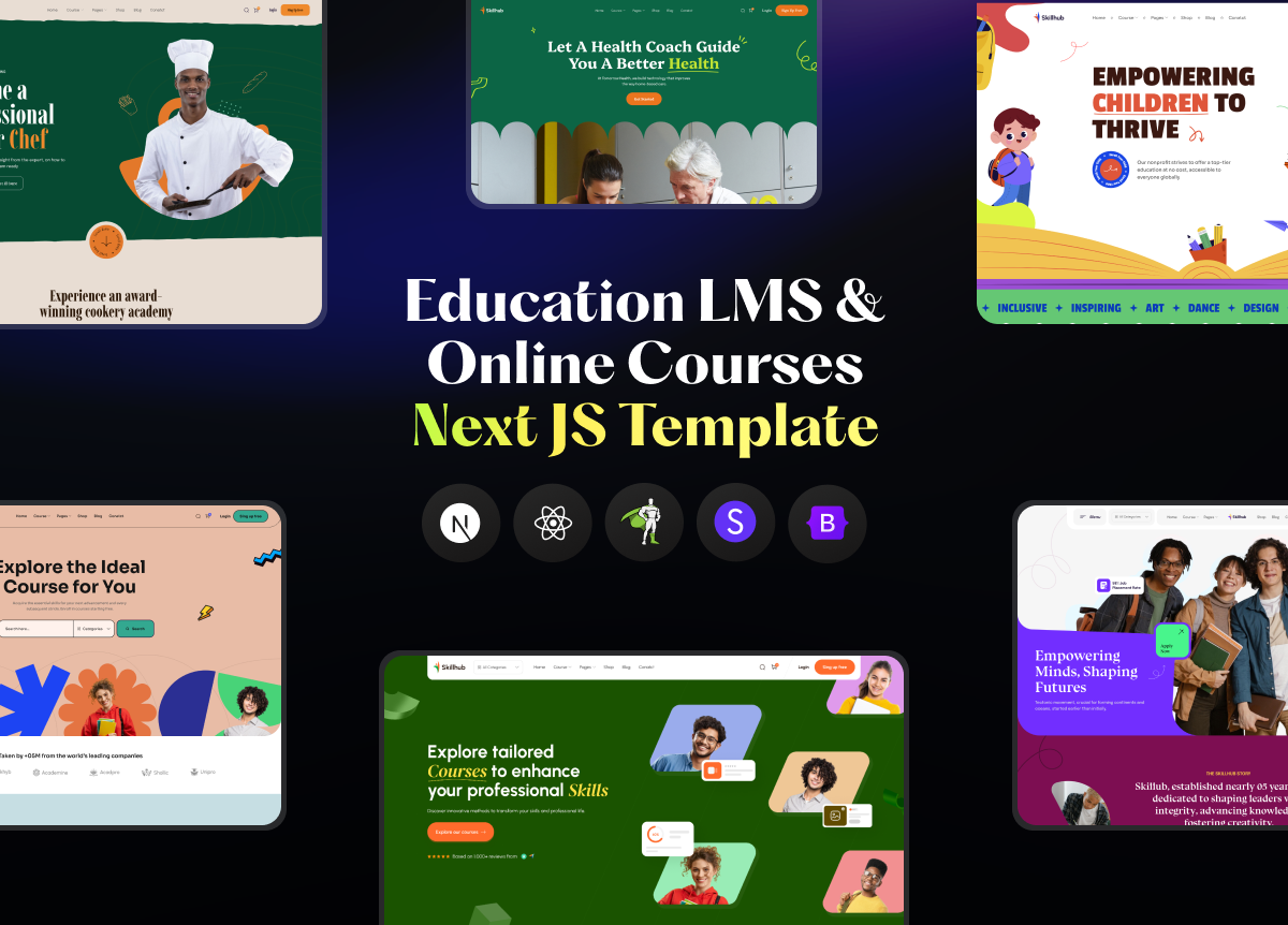 Skill Hub - Education LMS & Online Courses NextJS Template - 2